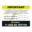 Periodic Inspection Stickers